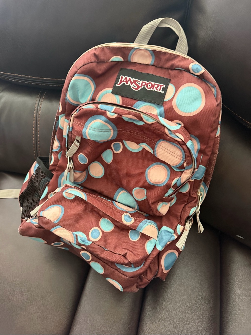 Vintage JanSport SuperBreak Backpack Chocolate Chip Bubbles Y2K [B000ND5C52]